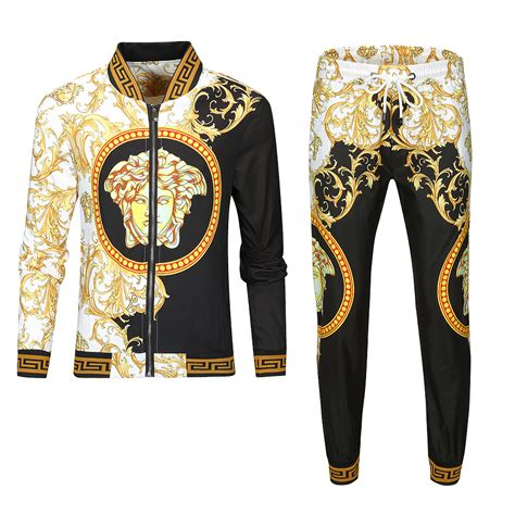 white versace tracksuit|Versace men's tracksuit alternatives.